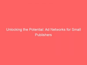 Unlocking the Potential: Ad Networks for Small Publishers 1 unlocking the potential ad networks for small publishers 147168